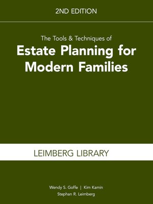 cover image of The Tools & Techniques of Estate Planning for Modern Families